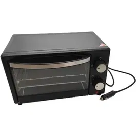 Four électrique de camion HTC EQUIPEMENTS 24V 300W 9L, 3 modes de cuisson, minuteur 30 min, pour chauffage et cuisson des repas