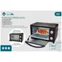 Four électrique de camion HTC EQUIPEMENTS 24V 300W 9L, 3 modes de cuisson, minuteur 30 min, pour chauffage et cuisson des repas