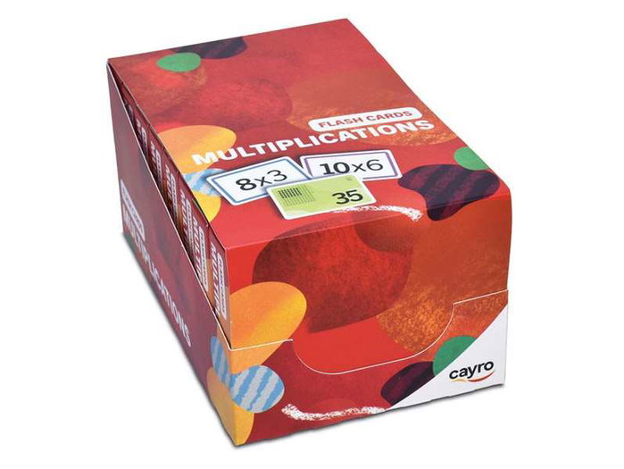 Cayro - Flash cards multiplication - Jeu éducatif - Langues: espagnol, anglais, français, italien, portugais, allemand, néerlandais Cayro - Flash cards multiplication - Jeu éducatif - Langues: espagnol, anglais, français, italien, portugais, allemand, néerlandais