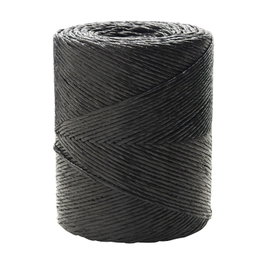 WOLFPACK LINEA PROFESIONAL Ficelle en raphia noire, bobine de 750 g