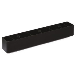 Q&Q Pata Plástico Maya Pied de Meuble Plastique Noir 300x35 mm H35