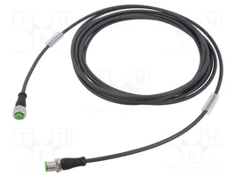 MURRELEKTRONIK Câble pour capteurs M12 mâle droit et M12 femelle droit, 4 broches, 5m
