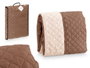 GIFTDECOR Couvre-canapé matelassé 2 places Marron + Beige
