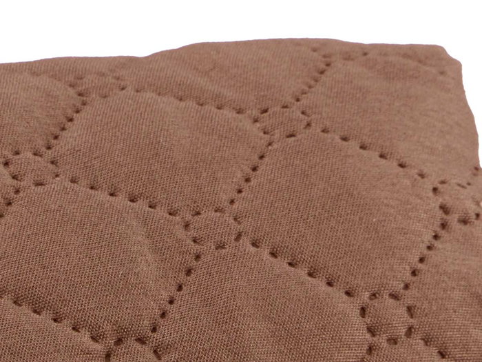 GIFTDECOR Couvre-canapé matelassé 2 places Marron + Beige
