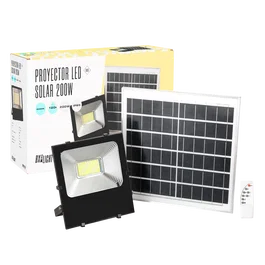 BX3 Light Projecteur Solaire LED 200W 20000 Lumens 6000K IP66 avec Détecteur de Mouvement et Télécommande, BX3-626006-CW