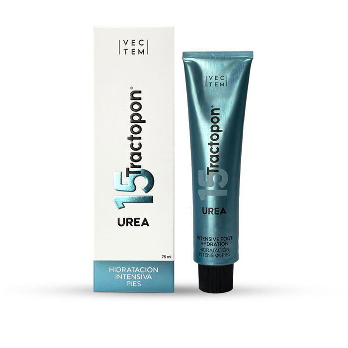 Tractopon Crème Podologique à 15% d'Urée 75 ml pour Pieds Secs et Abîmés - Hydratation Intensive et Réparation - Testée Dermatologiquement