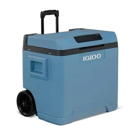 Igloo Glacière électrique 42 L IE42, Bleu moderne, 12 V / 230 V, Refroidissement Peltier, -20°C sous température ambiante, Isolation mousse PU