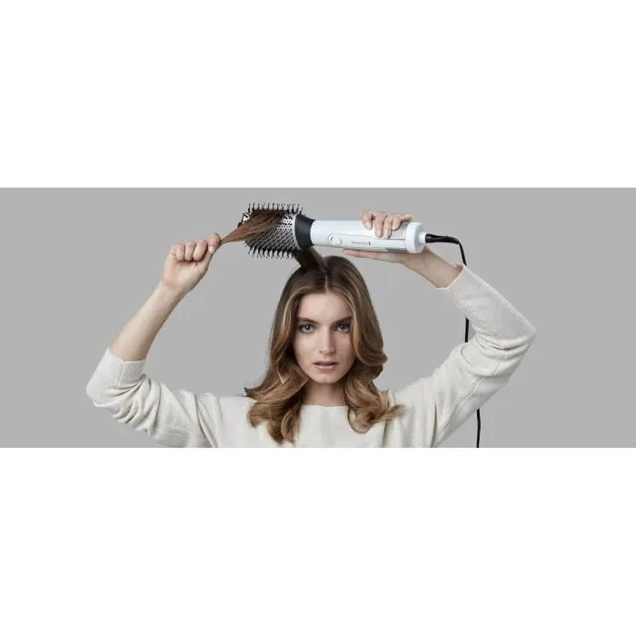 Remington AS8901 HYDRAluxe Brosse Soufflante avec Fonction Hydracare, 2 Vitesses, 3 Températures, Brosse Ovale