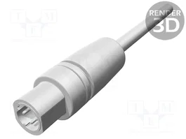 HARTING Connecteur M12 mâle droit 4 broches Code D