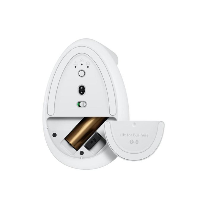 Logitech 910-006496 Souris ergonomique Lift vertical sans fil blanche pour l'entreprise