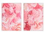 GIFTDECOR Tableau sur toile cadre blanc Aguas Rojas 50x70 (Lot de 2)