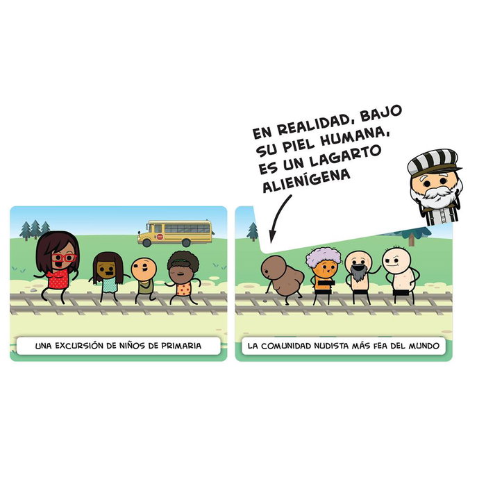 Asmodee LDGTBT01ES Jeu de Société Tranvia Mortal Dilemmes Moraux PEGI 16 Party Game Humour Noir