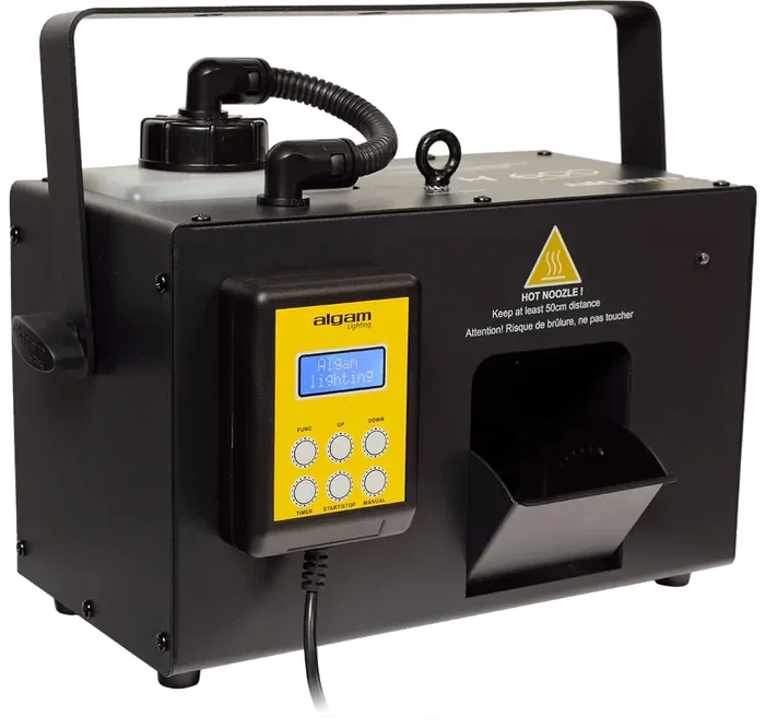 ALGAMLIGHT Machine à Brouillard 600W avec écran LCD - Temporisateur/DMX - Réservoir 1.2L