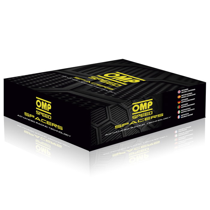 OMP Speed Spacers Double Centrage Largeur 15 mm Pcd 4x114.3 Cb.H 69.1 Cb.W 69.1 Od 149 Écrous M12x1.25 OMPS08311501