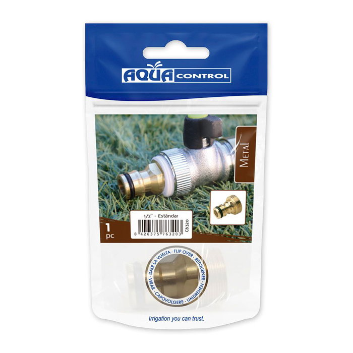 Aqua Control Connecteur fileté mâle 1/2 pouce en laiton zingué