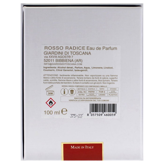 Giardini Di Toscana Rosso Radice Eau de Parfum 100 ml