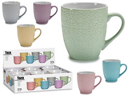 ARTE REGAL Taza Americana Relieve Barroco S6 460ml multicolore