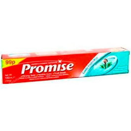 DABUR Promise Dentifrice Ayurvédique aux Herbes 100 ml, au Clou de Girofle pour Dents et Gencives Sensibles, sans Fluor, 100% Végétarien