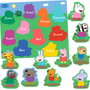 Peppa Pig - Puzzle en bois 10 pièces pour apprendre les couleurs - Développement motricité fine - Dès 24 mois - DEQUBE