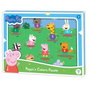 Peppa Pig - Puzzle en bois 10 pièces pour apprendre les couleurs - Développement motricité fine - Dès 24 mois - DEQUBE