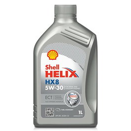 Shell Helix HX8 ECT 5W30 1L CS12 - Huile moteur synthétique ACEA C3 pour essence et diesel, protection moteur et émissions (ACSHEHX85W301L)