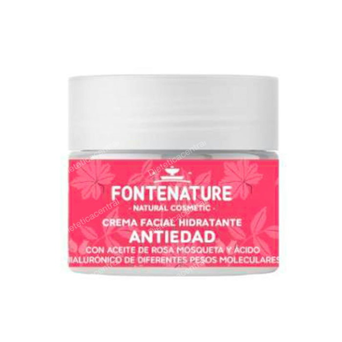 FONTENATURE Crème Visage Hydratante Anti-Âge 50 ml - Pour peaux sèches et matures, à l'acide hyaluronique et huile de rose musquée FONTENATURE Crème Visage Hydratante Anti-Âge 50 ml - Pour peaux sèches et matures, à l'acide hyaluronique et huile de rose musquée