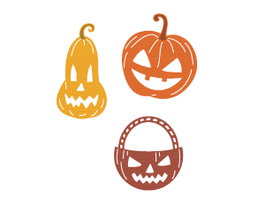 Misskuty Lot de 3 emporte-pièces fins ZAG Halloween citrouilles