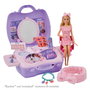 CEFA Mallette de Beauté Glam Barbie 00925 - Plus de 20 Accessoires, Siège Inclus, Multilingue, Dès 3 Ans