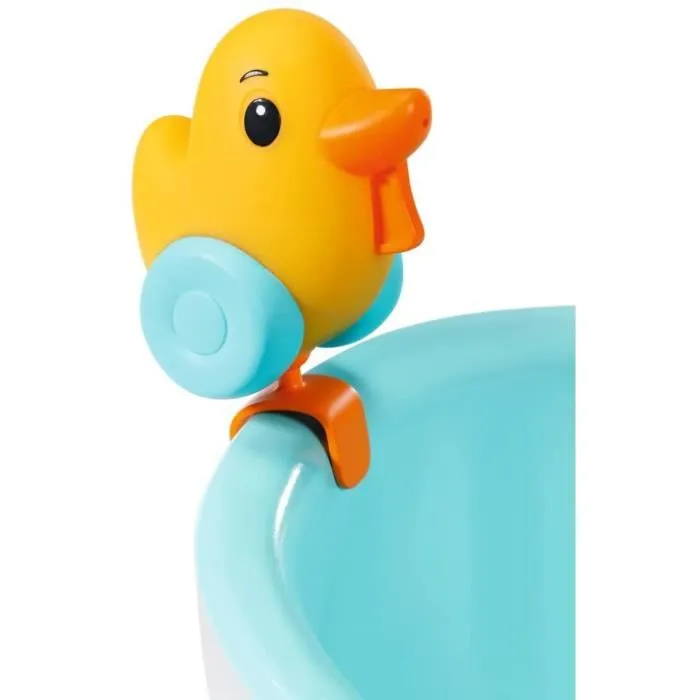 Baby Born Baignoire pour poupée avec effets lumineux et sonores, pomme de douche électronique et canard de bain amovible - Dès 3 ans - Bleu et gris Baby Born Baignoire pour poupée avec effets lumineux et sonores, pomme de douche électronique et canard de bain amovible - Dès 3 ans - Bleu et gris