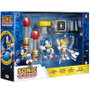JAKKS PACIFIC Diorama Blister avec Figurines de Sonic The Hedgehog - Ensemble de 6 cm pour Rejouer les Batailles du Jeu Vidéo