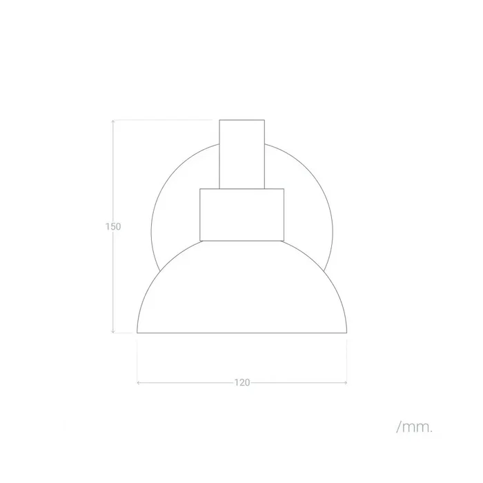 Applique Hachimancho SKD-W1006, Applique murale Design, Compatible LED E27