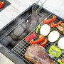 Pack 2 tapis pour four ou barbecue et barbecue pliable portable pour charbon InnovaGoods