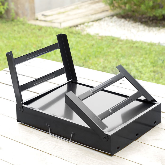 Pack 2 tapis pour four ou barbecue et barbecue pliable portable pour charbon InnovaGoods