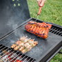 Pack 2 tapis pour four ou barbecue et barbecue pliable portable pour charbon InnovaGoods