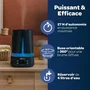 Beaba Humidificateur Zen Air 920416 - Air Humide Bébé, Autonomie 27h, Veilleuse 7 Couleurs, Buse 360°, Réservoir Amovible - Night Blue