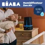 Beaba Humidificateur Zen Air 920416 - Air Humide Bébé, Autonomie 27h, Veilleuse 7 Couleurs, Buse 360°, Réservoir Amovible - Night Blue