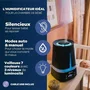 Beaba Humidificateur Zen Air 920416 - Air Humide Bébé, Autonomie 27h, Veilleuse 7 Couleurs, Buse 360°, Réservoir Amovible - Night Blue