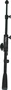 Frameworks Brazo Boom Téléscopique pour Support de Microphone, Noir, Acier