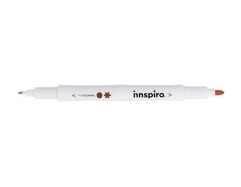 Innspiro Rotulador COLORING double pointe marron 0,4mm/0,8mm Innspiro Rotulador COLORING double pointe marron 0,4mm/0,8mm