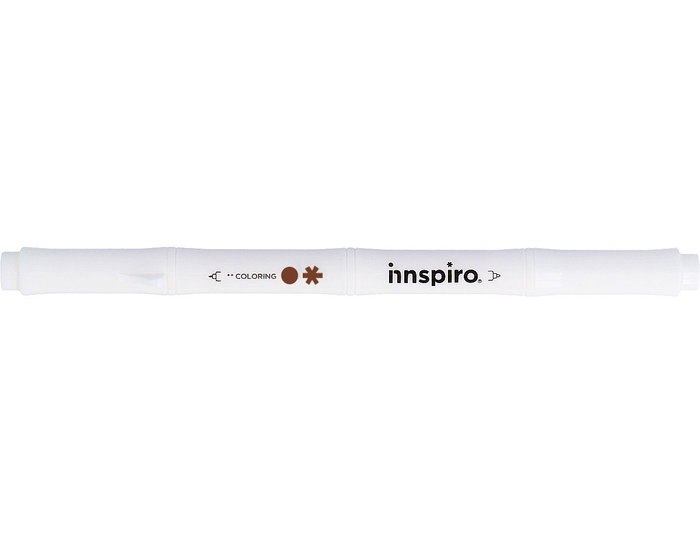 Innspiro Rotulador COLORING double pointe marron 0,4mm/0,8mm Innspiro Rotulador COLORING double pointe marron 0,4mm/0,8mm