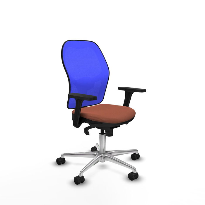 Piqueras y Crespo 3D086N0 Chaise de Bureau Bleu Marron Piqueras y Crespo 3D086N0 Chaise de Bureau Bleu Marron