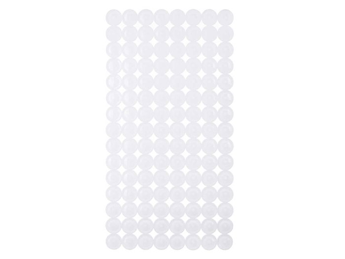 BERILO Tapis de bain antidérapant motif brique blanche BERILO Tapis de bain antidérapant motif brique blanche