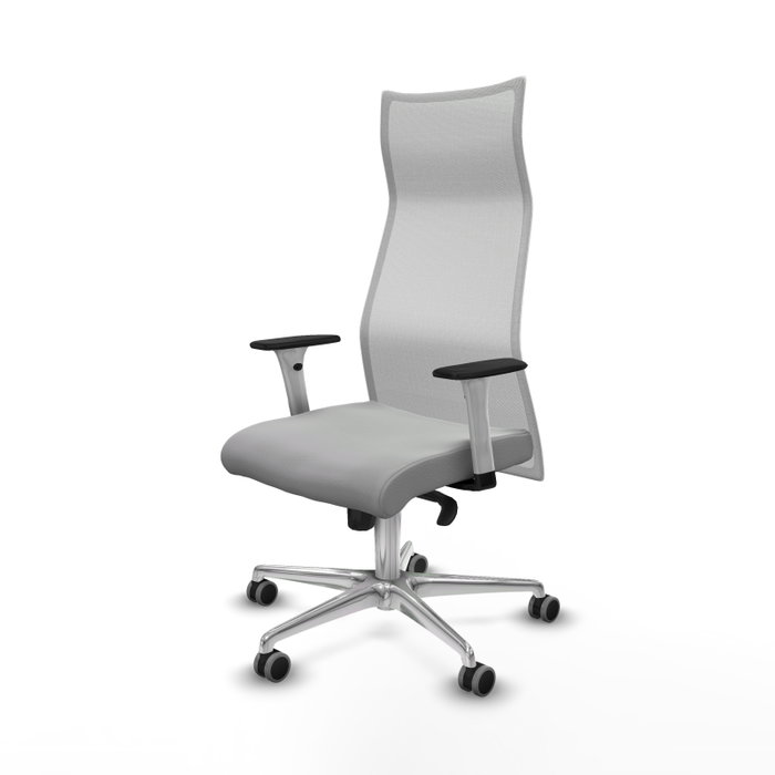 Piqueras y Crespo Chaise de Bureau Albacete Gris Clair et Blanc Piqueras y Crespo Chaise de Bureau Albacete Gris Clair et Blanc