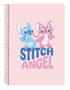Safta Cahier A5 80 pages couverture rigide Stitch Ohana 15,5x22x1cm dès 3 ans