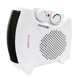 Thulos ET-TV05 Radiateur soufflant portable 1000W 2000W avec thermostat ajustable