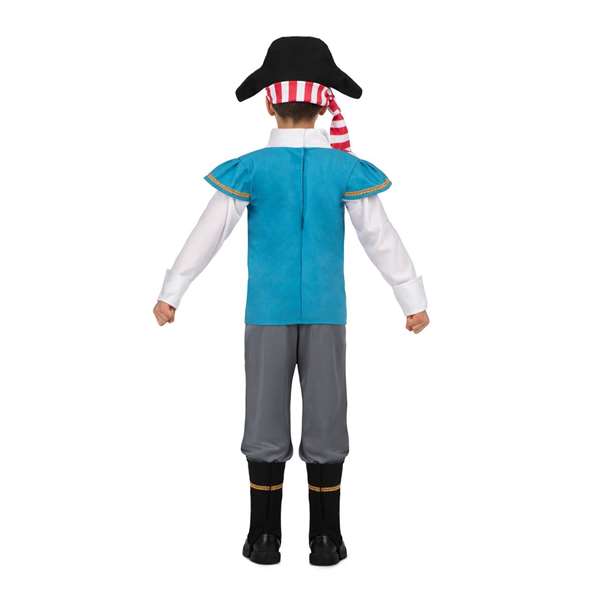 My Other Me Déguisement de Pirate avec Chapeau, Chemise, Gilet, Pantalon et Couvre-bottes - 7-9 ans