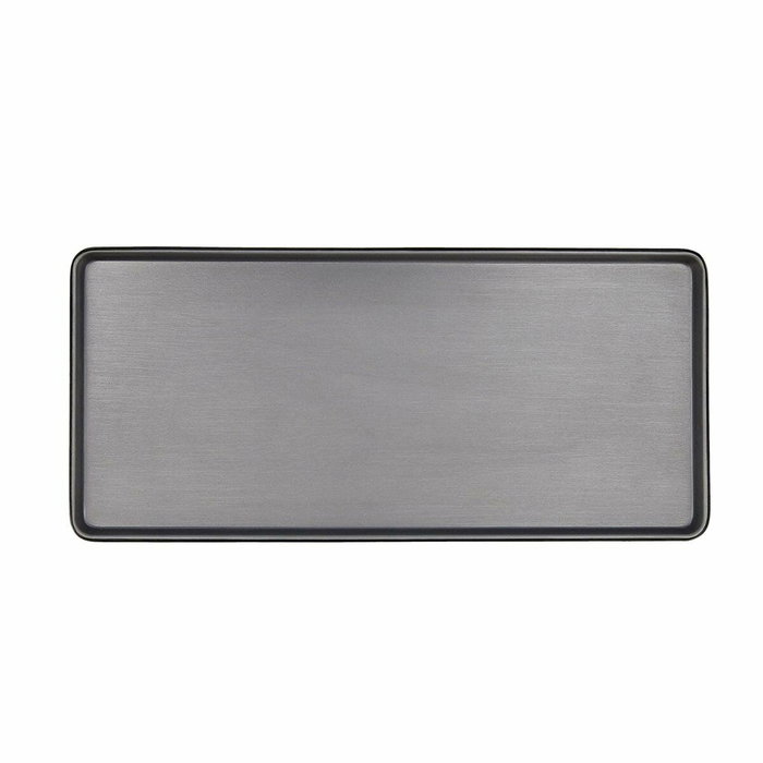 Bidasoa Plat à Gratin Gio Gris Plastique (Lot de 9) 31,5 x 14,5 cm