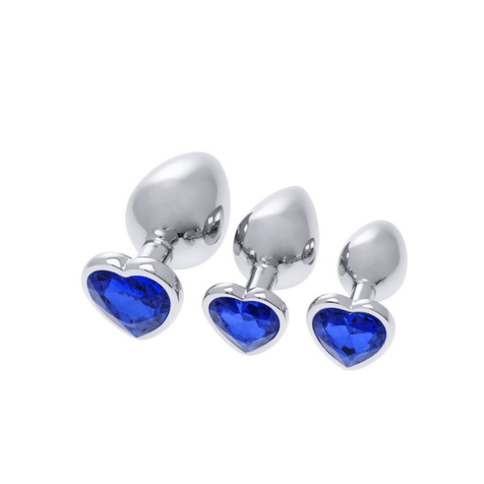 Plug Anal S Pleasures Bleu Argenté