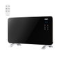 EDM Convecteur avec plaque de cristal 1500 W, 2 niveaux de puissance, programmateur 24h/semaine, télécommande, noir