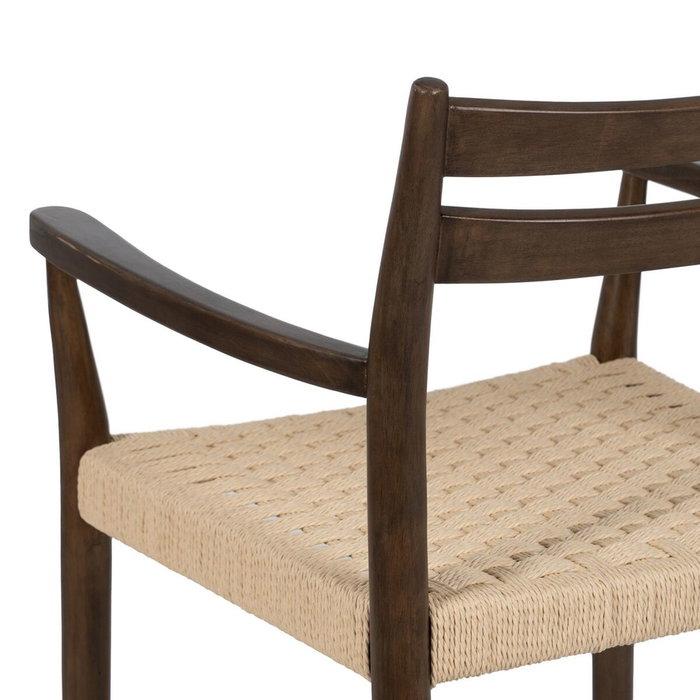 BigBuy Home Chaise de Salle à Manger Marron Beige
